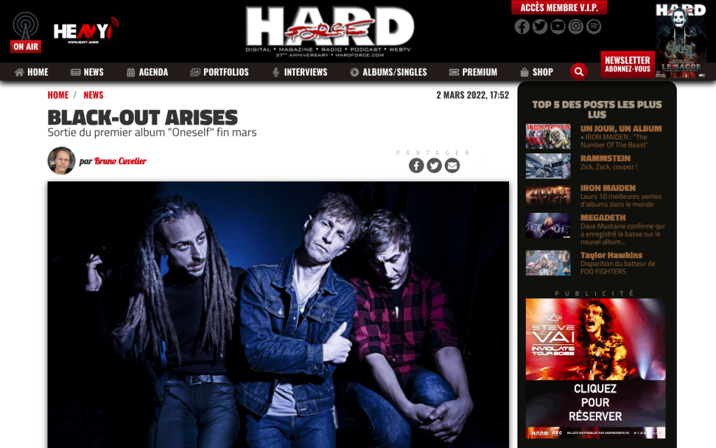 Hard Force black-out arises boa rock band